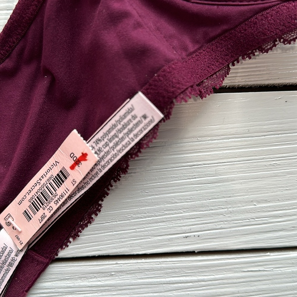 NWT Victorias Secret Body by Victoria Lace Wing Wireless Nrsing Bra Kir sz 32DDD - Picture 9 of 9